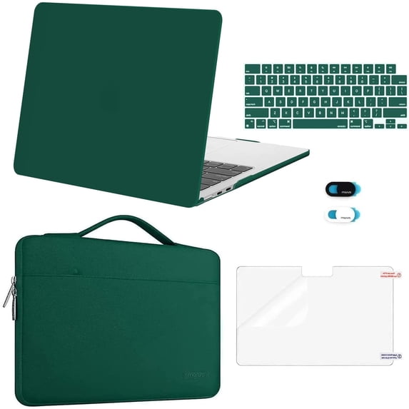 MOSISO Compatible with MacBook Air 13 inch Case 2026 2025 2024 2023 2022,M4 A3240 / M3 A3113 / M2 A2681,5in1 Set Laptop Hard Shell Protective Case for MacBook Air 13.6 inch
