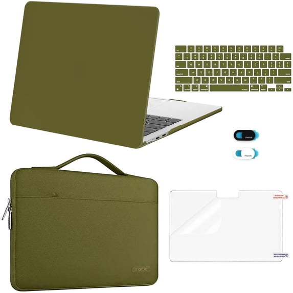 MOSISO Compatible with MacBook Air 13 inch Case 2026 2025 2024 2023 2022,M4 A3240 / M3 A3113 / M2 A2681,5in1 Set Laptop Hard Shell Protective Case for MacBook Air 13.6 inch