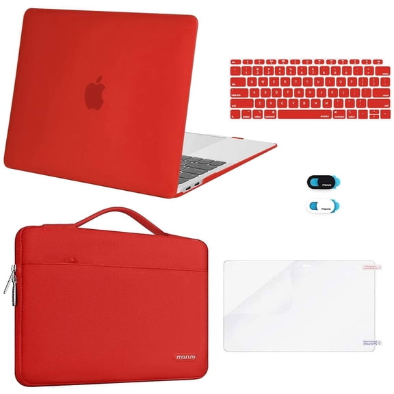 MOSISO Compatible with MacBook Air 13 inch Case M1 Chip 2020 2019 2018 Release A2337 A2179 A1932 Retina Display,5in1 Set Laptop Hard Shell Protective Case