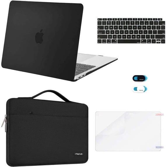 MOSISO Compatible with MacBook Air 13 inch Case M1 Chip 2020 2019 2018 Release A2337 A2179 A1932 Retina Display,5in1 Set Laptop Hard Shell Protective Case