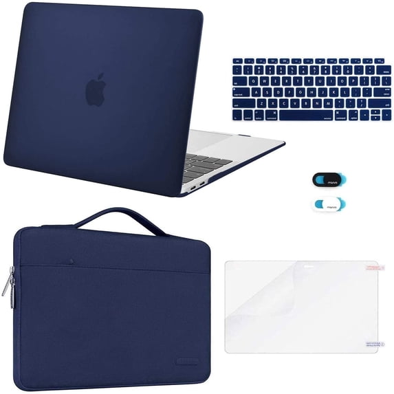 MOSISO Compatible with MacBook Air 13 inch Case M1 Chip 2020 2019 2018 Release A2337 A2179 A1932 Retina Display,5in1 Set Laptop Hard Shell Protective Case
