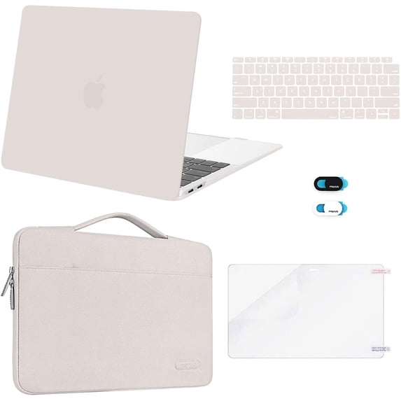 MOSISO Compatible with MacBook Air 13 inch Case M1 Chip 2020 2019 2018 Release A2337 A2179 A1932 Retina Display,5in1 Set Laptop Hard Shell Protective Case