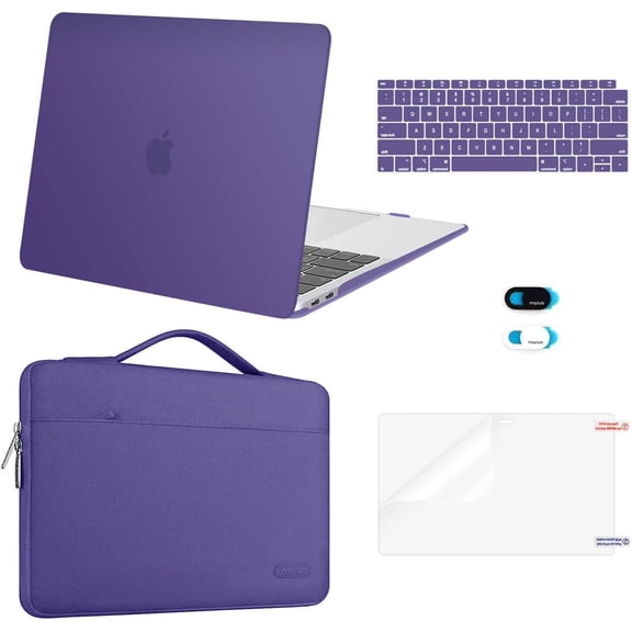 MOSISO Compatible with MacBook Air 13 inch Case M1 Chip 2020 2019 2018 Release A2337 A2179 A1932 Retina Display,5in1 Set Laptop Hard Shell Protective Case