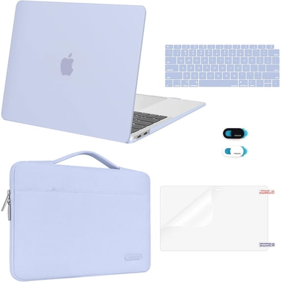 MOSISO Compatible with MacBook Air 13 inch Case M1 Chip 2020 2019 2018 Release A2337 A2179 A1932 Retina Display,5in1 Set Laptop Hard Shell Protective Case