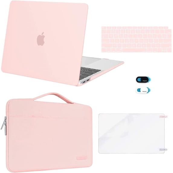 MOSISO Compatible with MacBook Air 13 inch Case M1 Chip 2020 2019 2018 Release A2337 A2179 A1932 Retina Display,5in1 Set Laptop Hard Shell Protective Case