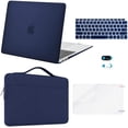thumbnail image 1 of MOSISO Compatible with MacBook Air 13 inch Case M1 Chip 2021 2020 2019 2018 Release A2337 A2179 A1932 Retina Display, Plastic Hard Shell Case&Bag&Keyboard Skin&Webcam Cover&Screen Film, 1 of 7