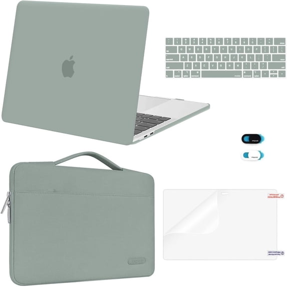 MOSISO Compatible with MacBook Pro 13 inch Case M1/M2/2016-2022 Intel ,Fits Modle A2251 A2289 A2159 A1989 A1708 A1706,5in1 Set Laptop Hard Shell Protective Case