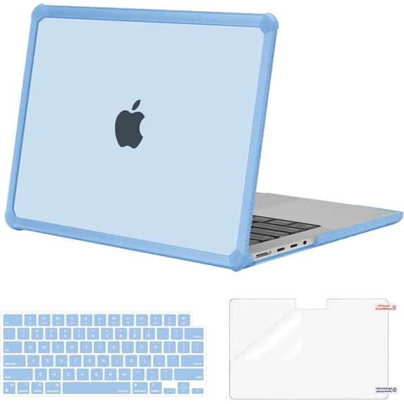 MOSISO Compatible with MacBook Pro 14 inch Case 2025-2021 M5 M4 M3 M2 M1 A3434 A3112 A3185 A3401 A2918 A2992 A2779 A2442, Heavy Duty TPU Bumper Hard Case&Keyboard Skin&Screen Film
