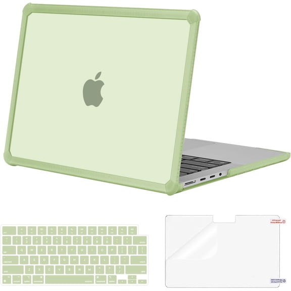 MOSISO Compatible with MacBook Pro 14 inch Case 2025-2021 M5 M4 M3 M2 M1 A3434 A3112 A3185 A3401 A2918 A2992 A2779 A2442, Heavy Duty TPU Bumper Hard Case&Keyboard Skin&Screen Film