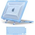thumbnail image 1 of MOSISO Compatible with MacBook Pro 16 inch Case 2025-2021 M4 M3 M2 M1 A3403 A3186 A2991 A2780 A2485, Honeycomb Shockproof TPU Bumper Hard Shell Case with Fold Kickstand&Keyboard Skin, 1 of 7