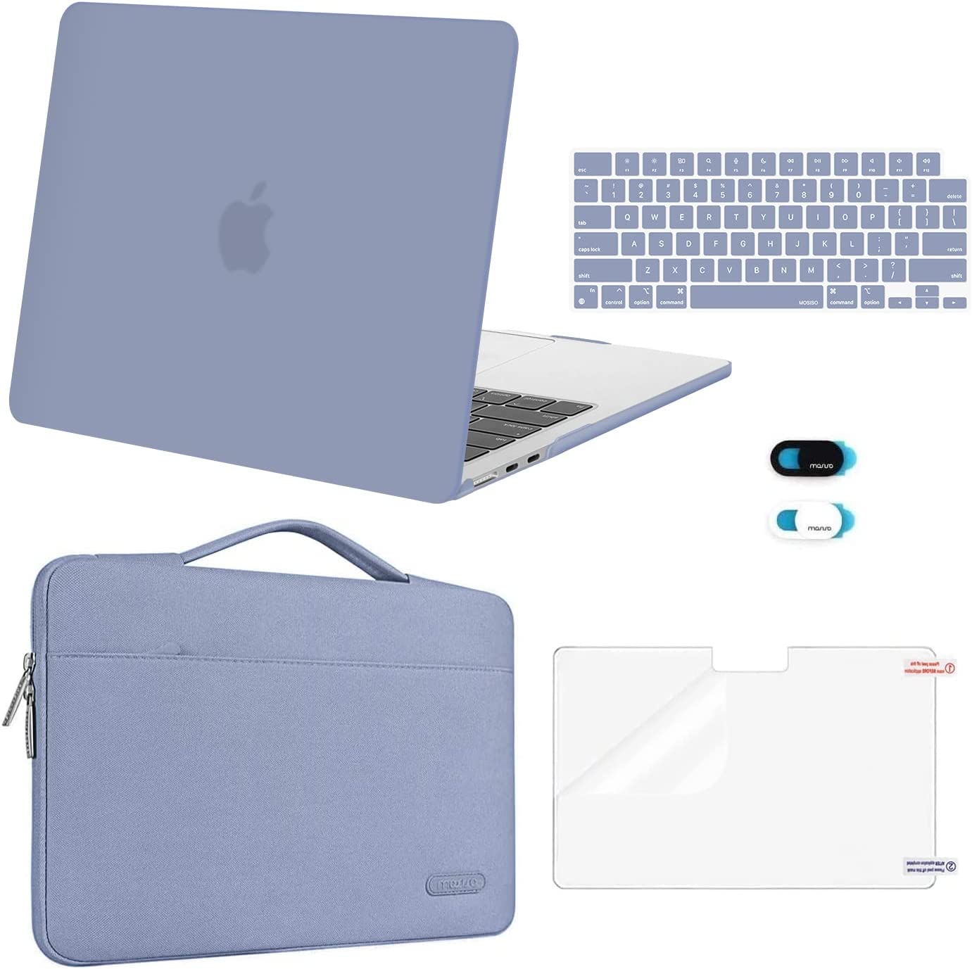 MOSISO Compatible with MacBook Air 13 inch Case 2024 2023 2022 M3 A3113