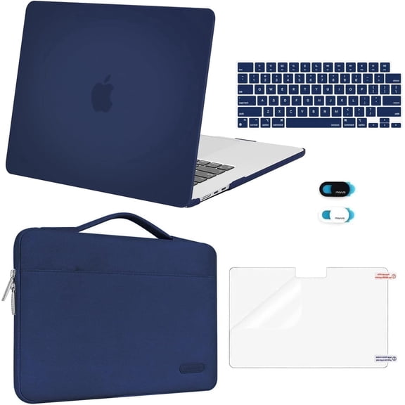MOSISO Compatible with MacBook Air 15 inch Case 2026 2025 2024 2023 Release M4 A3241 M3 A3114 M2 A2941,5in1 Set Laptop Hard Shell Protective Case