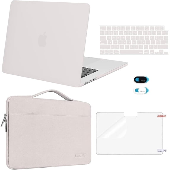 MOSISO Compatible with MacBook Air 15 inch Case 2026 2025 2024 2023 Release M4 A3241 M3 A3114 M2 A2941,5in1 Set Laptop Hard Shell Protective Case