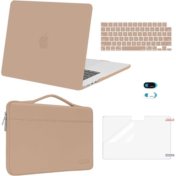 MOSISO Compatible with MacBook Air 15 inch Case 2026 2025 2024 2023 Release M4 A3241 M3 A3114 M2 A2941,5in1 Set Laptop Hard Shell Protective Case