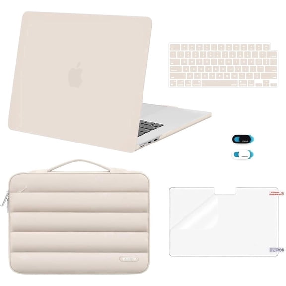 MOSISO Compatible with MacBook Air 15 inch Case 2026 2025 2024 2023 Release M5 A3448 M4 A3241 M3 A3114 M2 A2941 Touch ID, 5 in 1 Set Laptop Protective Case