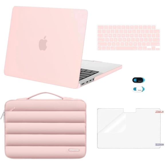 MOSISO Compatible with MacBook Pro 13 inch Case M1/M2/2016-2022, Fits A2338 A2251 A2289 A2159 A1989 A1708 A1706 Model, 5 in 1 Set Laptop Protective Case