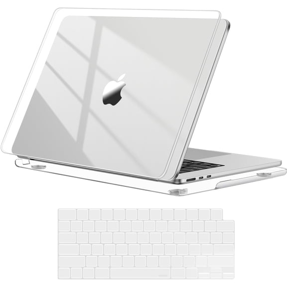 MOSISO Crystal Clear Hard Shell Case Compatible with MacBook Air 15 Inch (2026-2023 M5/M4/M3/M2), Ultra-Slim Protective Laptop Cover, Scratch & Fingerprint Resistant