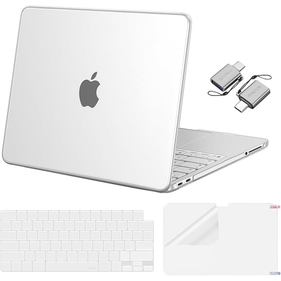 MOSISO For MacBook Neo Case 13 inch, 4 in 1 Kit Crack-Resistant Protective Clear Hard Shell