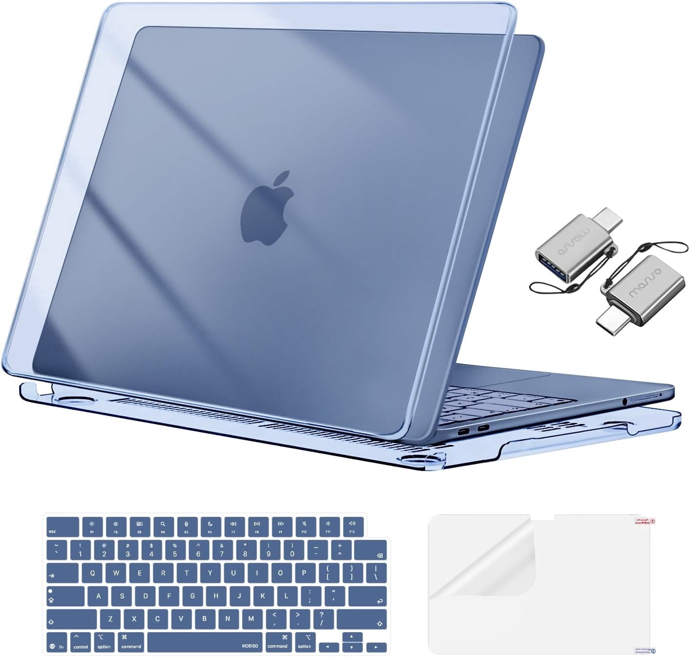 MOSISO For MacBook Neo Case 13 inch, 4 in 1 Kit Crack-Resistant ...