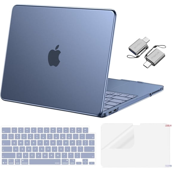 MOSISO For MacBook Neo Case 13 inch, 4 in 1 Kit Crack-Resistant Protective Clear Hard Shell