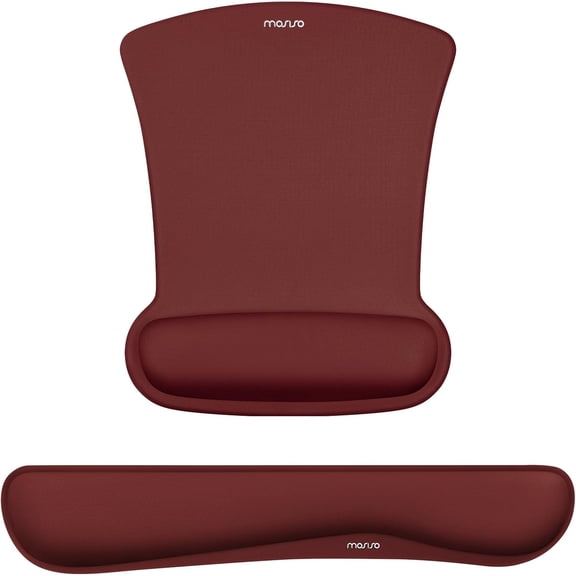 MOSISO Keyboard Wrist Rest & Mouse Pad Set, Ergonomic Memory Foam Wrist Support with Non-Slip Base for Home, Office & Gaming
