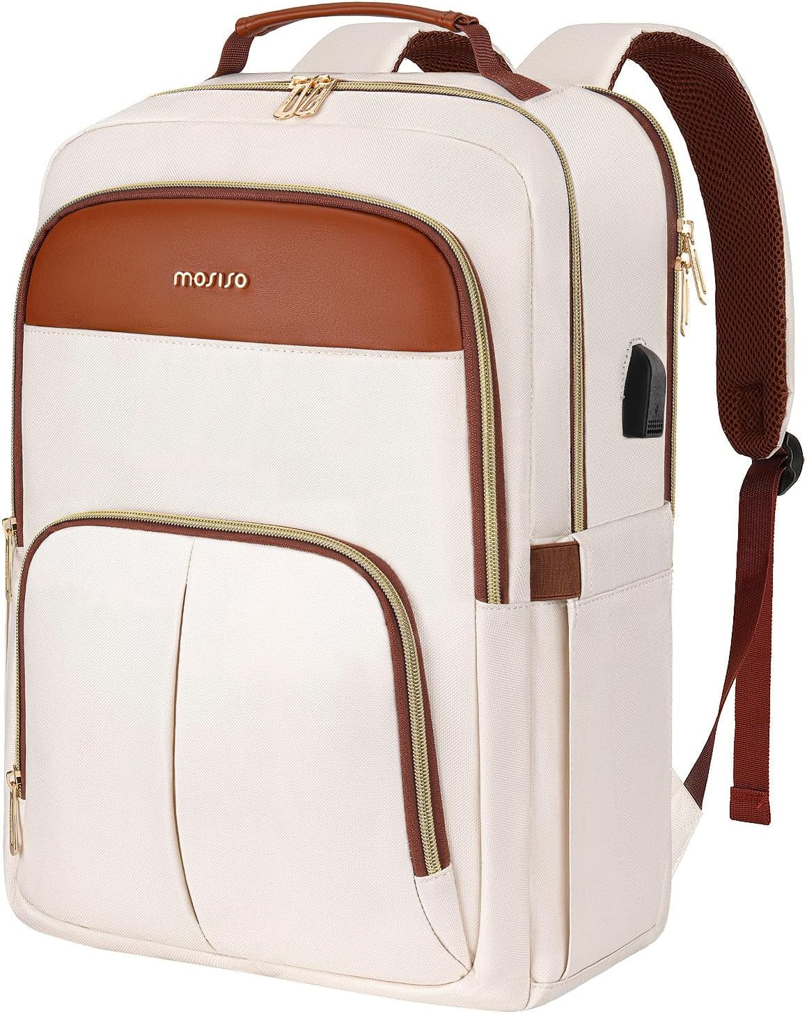 ロボザック　pc セット MOSISO Laptop Backpack for Women, 15.6 inch Laptop Bag with USB