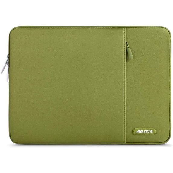 MOSISO Laptop Case 13.3 inch, 13-13.3 inch Laptop Sleeve Compatible with MacBook Air/Pro 13 / Pro 14, HP Dell ASUS Lenovo Notebook, Polyester Vertical Computer Sleeve Bag with Pocket