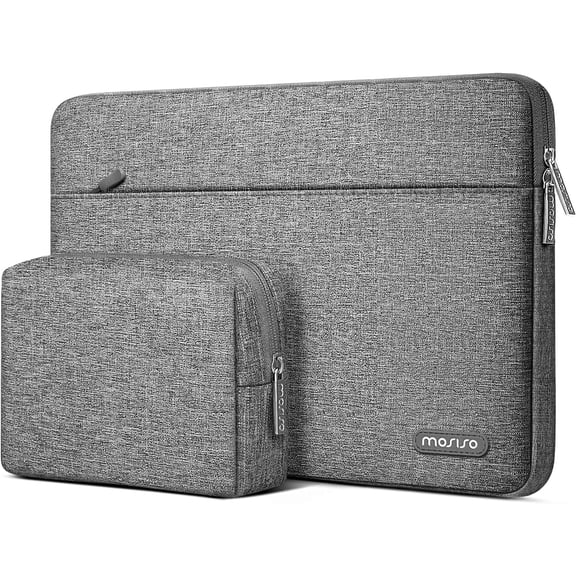 MOSISO Laptop Case 13 inch, 13-13.3 inch Laptop Sleeve Compatible with MacBook Air 13 13.6/Neo/Pro 13/Pro 14, HP Dell ASUS Lenovo, Polyester Horizontal Carrying Bag with Small Case