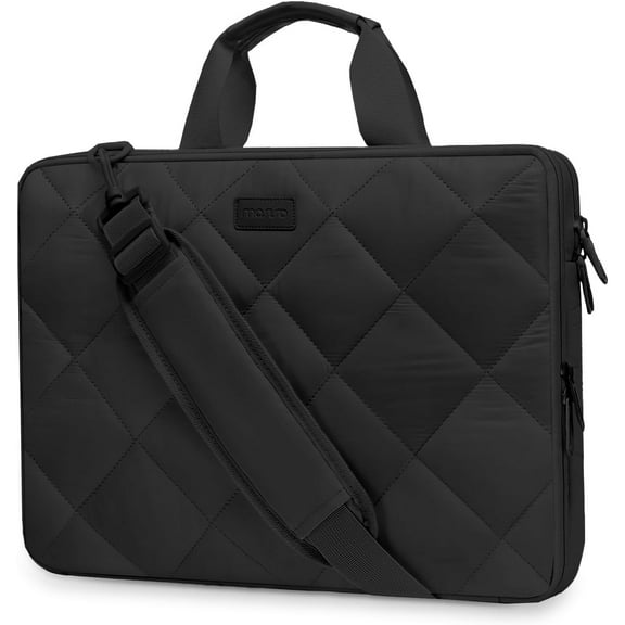 MOSISO Laptop Shoulder Bag, 13.3 inch Sleeve Laptop Bag, Double Layer Fluffy Padded with Anti-theft Zipper 360 Protective