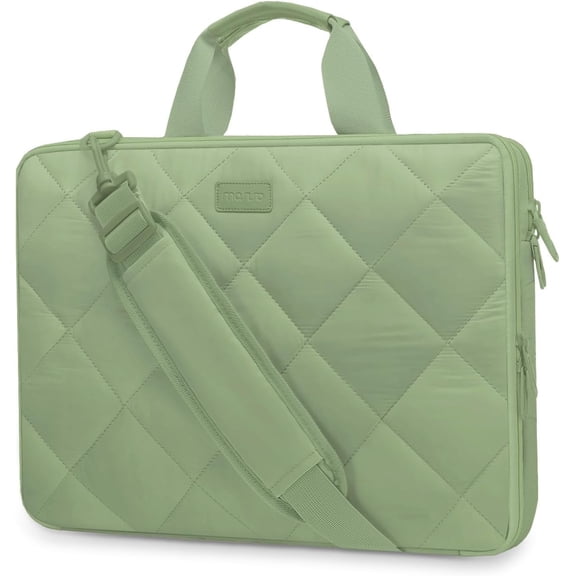 MOSISO Laptop Shoulder Bag, 13.3 inch Sleeve Laptop Bag, Double Layer Fluffy Padded with Anti-theft Zipper 360 Protective