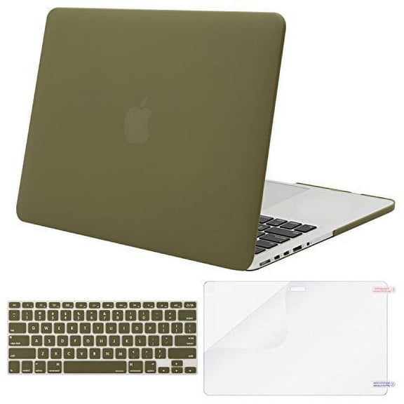 MOSISO Case Only Compatible with MacBook Pro Retina 13.3 inch (Models: A1502 & A1425) (Older Version Release 2015 - end 2012), Plastic Hard Shell Case & Keyboard Cover & Screen Protector