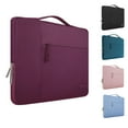 thumbnail image 1 of MOSISO Laptop Sleeve 14 Inch Notebook Briefcase Handbag for ThinkPad/Chromebook Polyester Carrying Sleeve Case Bag for 15 Inch MacBook Pro With Touch Bar, Wine Red, 1 of 7