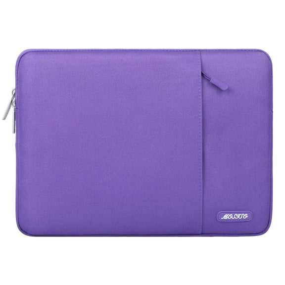 MOSISO Laptop Sleeve Bag 13-13.3 Inch for MacBook Pro, MacBook Air Water Repellent Polyester Notebook Protective Case Cover with Pocket,Ultra Violet