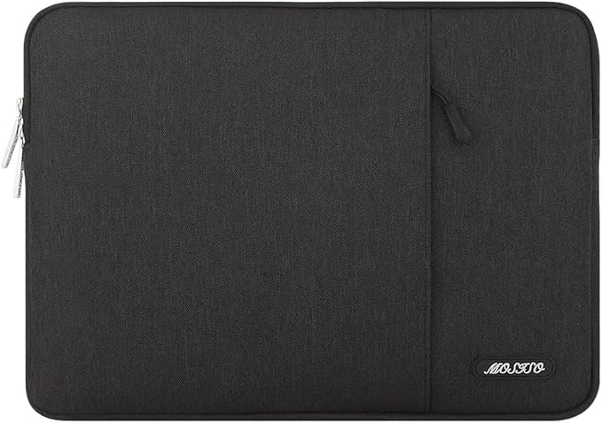 MOSISO Watercolor Marble Neoprene Laptop Sleeve For MacBook Pro 14 Inch & 13-13.3 Inch Laptops – Protective Bag With Small Pouch For Accessories