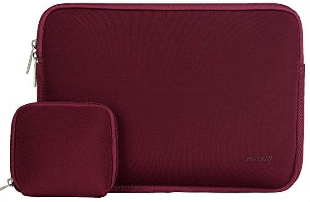 MOSISO Laptop Sleeve For MacBook Air/Pro 13-14 Inch - Soft Fluffy Plush Carrying Case With Front Pocket & Extra Pouch