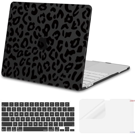 MOSISO Leopard Grain Hard Case Compatible with MacBook Neo 13 inch 2026 Release, Crack-Resistant Protective Hard Shell Case