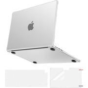 MOSISO MOSISO Compatible with MacBook Air 13 inch Case M5 M4 M3 M2 2026-2022 A3449 A3240 A3113 A2681, Anti-Fingerprints Corner Protective Hard Shell with TPU Bumper Edge,3 in 1 Kit