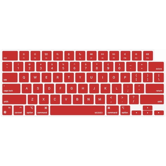 MOSISO Mac Keyboard Protector Keyboard Cover Skin Compatible with MacBook Air 13.6 inch M2 M3 / Air 15 inch M2 M3 / Pro 14 inch M1 M2 M3 M4 / Pro 16 inch M1 M2 M3 M4