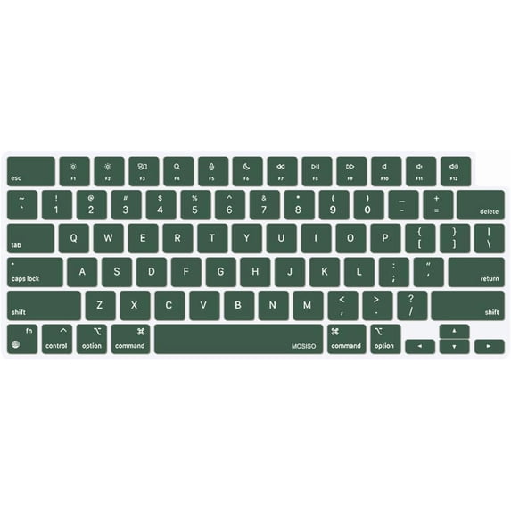 MOSISO Mac Keyboard Protector Keyboard Cover Skin Compatible with MacBook Air 13.6 inch M2 M3 / Air 15 inch M2 M3 / Pro 14 inch M1 M2 M3 M4 / Pro 16 inch M1 M2 M3 M4