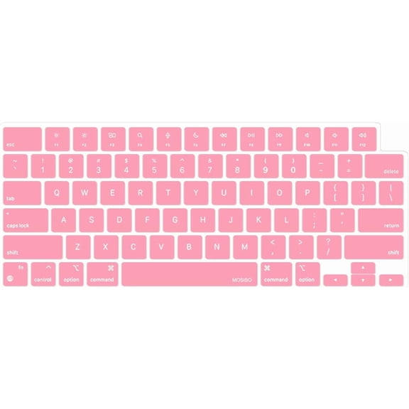 MOSISO Mac Keyboard Protector Keyboard Cover Skin Compatible with MacBook Air 13.6 inch M2 M3 / Air 15 inch M2 M3 / Pro 14 inch M1 M2 M3 M4 / Pro 16 inch M1 M2 M3 M4