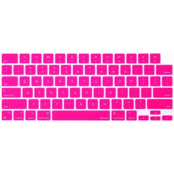 MOSISO Mac Keyboard Protector Keyboard Cover Skin Compatible with MacBook Air 13.6 inch M2 M3 / Air 15 inch M2 M3 / Pro 14 inch M1 M2 M3 M4 / Pro 16 inch M1 M2 M3 M4