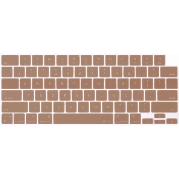 MOSISO Mac Keyboard Protector Keyboard Cover Skin Compatible with MacBook Air 13.6 inch M2 M3 / Air 15 inch M2 M3 / Pro 14 inch M1 M2 M3 M4 / Pro 16 inch M1 M2 M3 M4