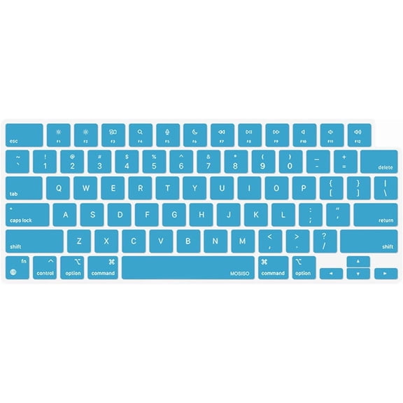 MOSISO Mac Keyboard Protector Keyboard Cover Skin Compatible with MacBook Air 13.6 inch M2 M3 / Air 15 inch M2 M3 / Pro 14 inch M1 M2 M3 M4 / Pro 16 inch M1 M2 M3 M4