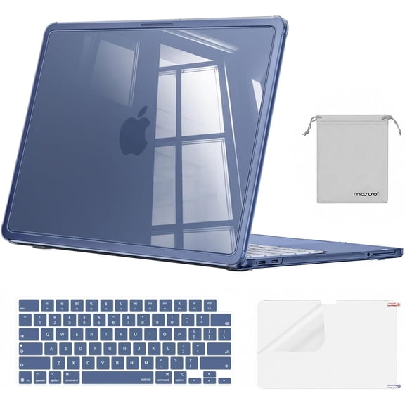 MOSISO MacBook Neo 13 Inch Case A3404 2026 Release Surpass Natural High-Transparency Crystal Hard Shell with Shock-Absorbent Corners