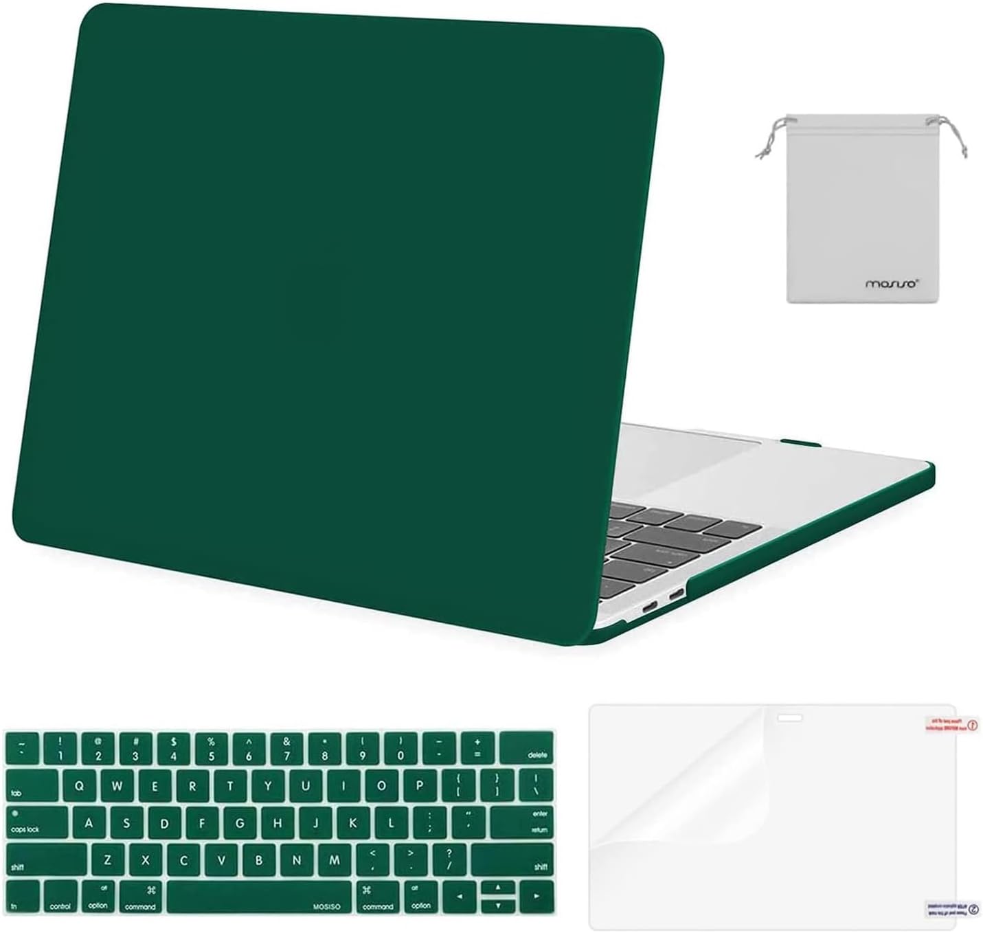 MOSISO Coque MacBook Pro 13" M2 2024-2016 A2338 M1 - Ultra-Mince Bleu Minuit - Avec Couvercle Clavier