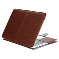 thumbnail image 1 of Mosiso PU Leather Cover Case with Stand Function for Newest MacBook Pro Retina 15 Inch(A1707 with Touch Bar,Release Oct 2016), Deep Brown Wood Grain, 1 of 1