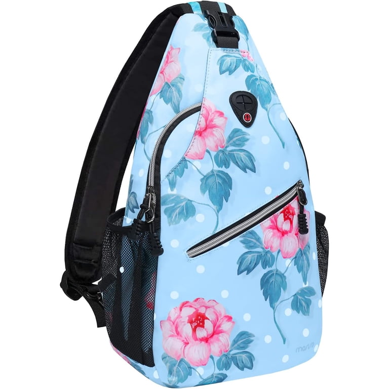 Teal Sling Backpack, Multipurpose Crossbody Shoulder Bag Travel Hiking Daypack HHBEAUTY Sling Bag Crossbody Backpack for Men Women Sling  main image 2