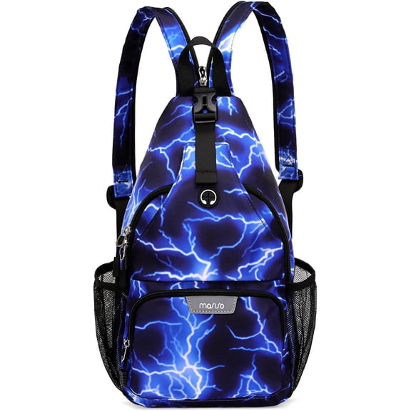 MOSISO Sling Backpack Travel Hiking Daypack, Crossbody Convertible Sling Bag with Front Pocket One Shoulder Chest Bag