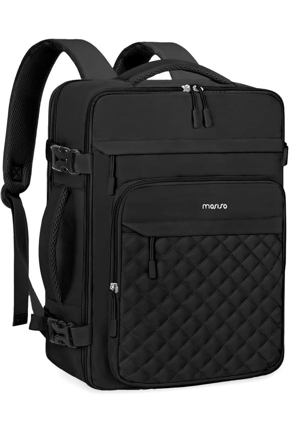 Travel Backpack for Women Men, 15-15.6 inch Rhombus Quilted Laptop Backpack Flight Approved with Packing Cubes, 16 inch Carry on Daypack with USB Port for College Work Business