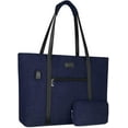 thumbnail image 1 of MOSISO Women's USB Charging Port 15-16'' Laptop Tote Bag, Navy Blue, 1 of 6